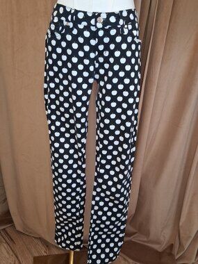 Kate Spade New York Broome Street Apple Print Skinny Jeans Sz 27 Y2K Preppy